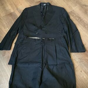 Brioni Black Pinstripe Suit